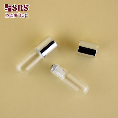 Buy BLP-3ML Clear Fragrance Roll On Glass Bottle With Gold Metal Cap online manufacture