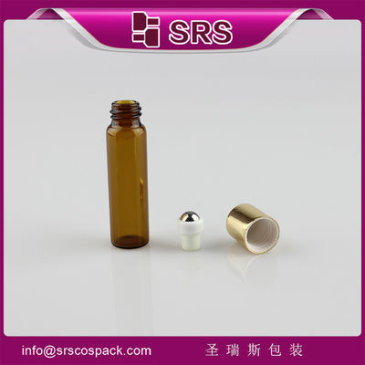 manufacturer glass roller ball bottle 5ml amber bottle