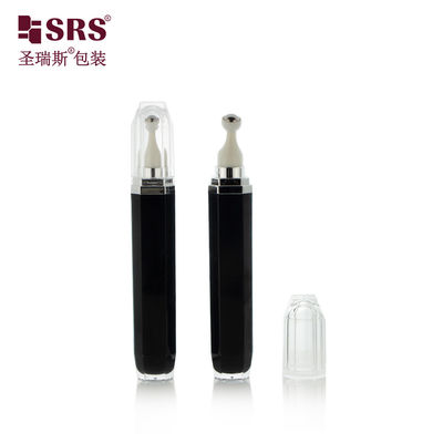 Buy L002-15/20ML Black Acrylic Eye Roller Bottle Octagan Shaped With Steel Ball online manufacture