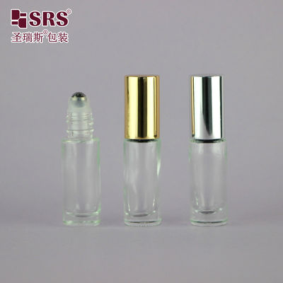 Buy Customizable Gemstone Roll On Glass Bottle for Skincare and Serums - Wall Bottom Design online manufacture