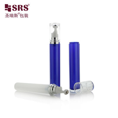 Buy LR001-15/20ML Acrylic Roller Bottle Blue Spraying Colored With Shiny Silver Shoudler online manufacture