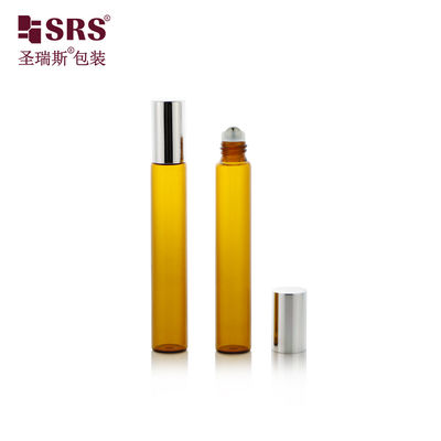 Buy BLP(S-A)-10ML Empty Amber Colored Glass Roller Bottle For Perfume Cuticle Oil online manufacture