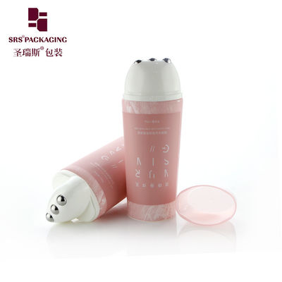 Buy D50mm Pink PE Roller Ball Tube Oval Shape For Neck Wrinkel Massage online manufacture