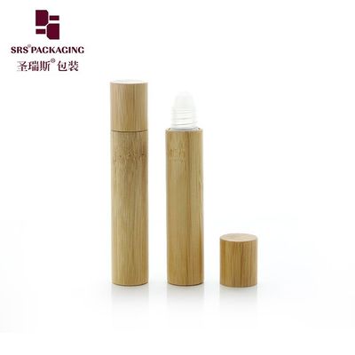Buy BPP-8ML Natural Bamboo Wooden Cap Plastic Roller Bottle For Personal Care Packaging online manufacture