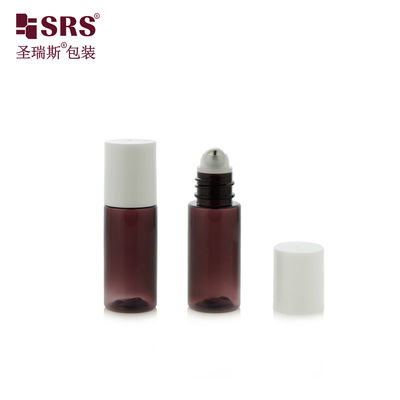 Buy PET18-15ML 20ML Translucent Purple PET Plastic Roller Bottle For Aftershave Serum online manufacture