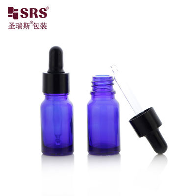 Buy D001-20ml Wholesale UV Proof Blue Colored Cosmetic Glass Essential Oil Dropper Bottle For Personal Care Pharmaceutical Packaging online manufacture