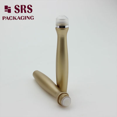 Buy SRS packaging empty plastic gold color 15ml perfume roll on bottle online manufacture