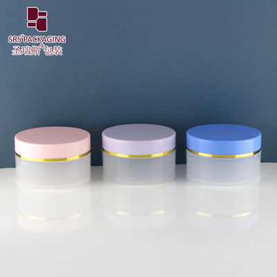 Buy SRSQ-100g PP Plastic Single Wall Round Cosmetic Cream Jars Empty Clear online manufacture