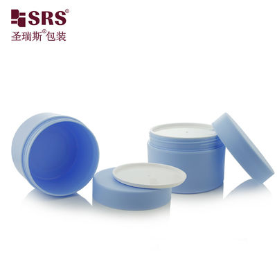 Buy SRSJK-150g Matt Blue PP Plastic Double Wall Jar Recycled For Hair Care Packaging online manufacture