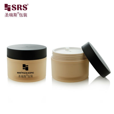 Buy SRSJK-150g Cosmetic Double Wall Plastic Containers Custom Frosted With Screw Cap online manufacture