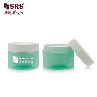 Buy SRSJK-200g Mint Green Custom Matt PP Plastic Cream Jar For Hair Care online manufacture