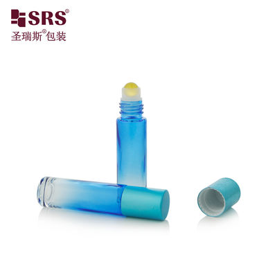 Buy BLPM-10ml Gradient Sky Blue Industrial Glass Perfume Roller For Personal Care Used For Skincare Essence Packaging online manufacture