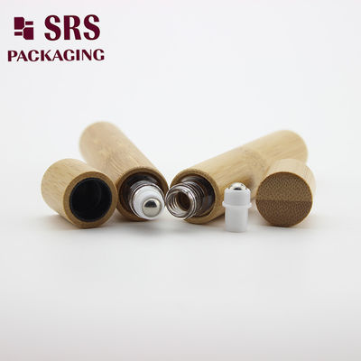 Buy SRS Natural Color Bamboo Glass Perfume Empty Roll On Bottle 10ml online manufacture