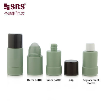 Buy RPPE(P)-50ML Empty Matte Inner Bottle Army Green Custom Deodorant Roll On Bottle With 50ml Capacity For Disinfection Use online manufacture