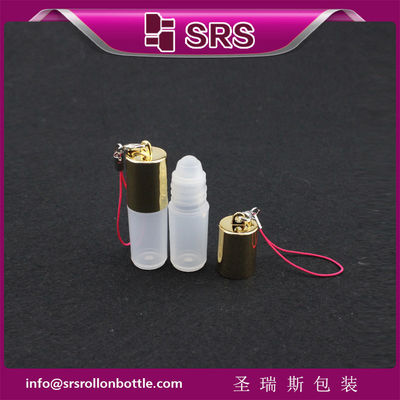 Buy SRS Empty Cosmetic Mini Plastic Perfume Roll On Bottle 3ml With Hook online manufacture