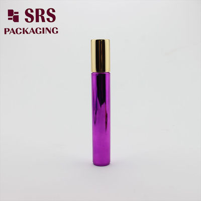 Buy SRS Empty Plastic Cosmetic Roller Bottle Metalized Purple Color 15ml online manufacture