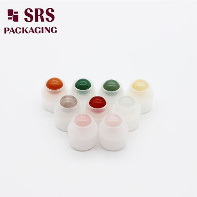 Buy SRS empty cosmetic 15ml colored roller ball with holder for roll on bottle online manufacture