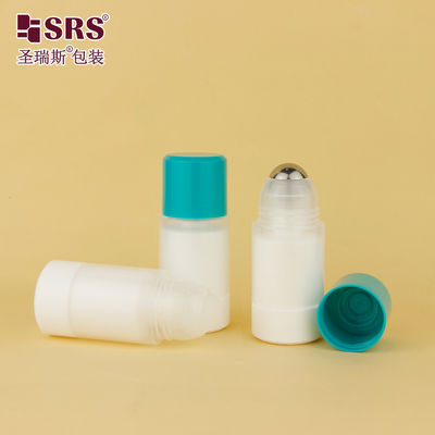 Buy RPPE 50ml Eco Friendly Roll On Container Primary Packaging For Containing Liquid Deodorant Formula With Gemstone Balls online manufacture