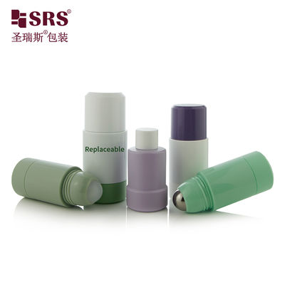Buy Refillable PP PCR Roll On Bottle 50ml 75ml Steel Plastic Ball online manufacture