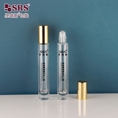 Buy 10ml Round Glass Roller Bottle with Color Anodized Aluminum Cap and Thick Bottom for Essential Oils and Perfumes online manufacture