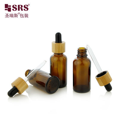 Buy Eco Friendly Bamboo Cap Glass Bottles Dropper for Essential Oil online manufacture
