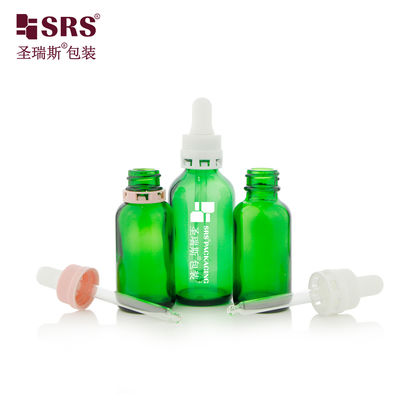 Buy Durable 30ml 60ml Glass Dropper Bottle with Tamper Evident Cap for Skincare online manufacture