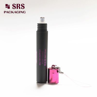 Buy SRS Empty Cosmetic Plastic Roller Ball Bottles Black Color 8ml With Hook online manufacture