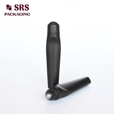 Buy SRS Luxury Plastic Roll On Bottle Matt Black Color 12ml For Eye Cream online manufacture