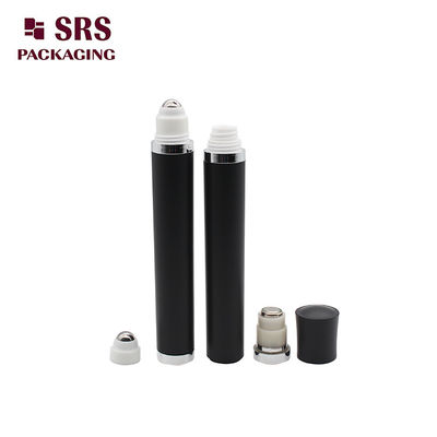 Buy Empty Cosmetic Matte Black Vibrating Roller Ball Bottle 10ml for Eye Serum online manufacture