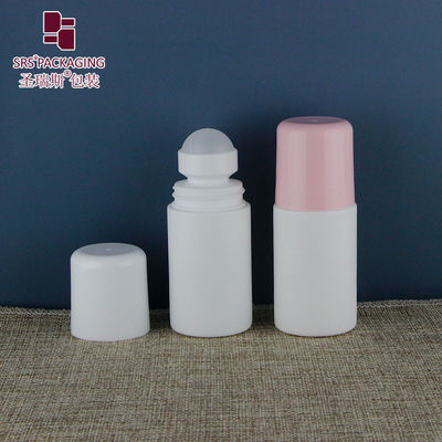 Buy RPPC Deodorant Plastic PCR Empty Roll On Bottle 60ml With Pink Cap online manufacture