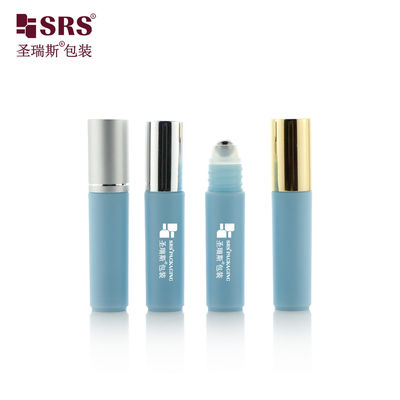 Buy RPA-5ML Blue Empty Plastic Roller Bottle With Silver Top Metal Roller Ball online manufacture