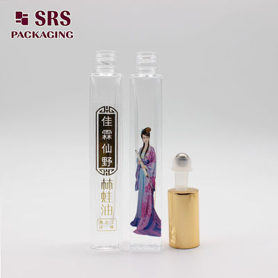 Buy GB2-10ml Square Perfume Glass Roller Ball Container Empty With 3d Printing Pattern online manufacture