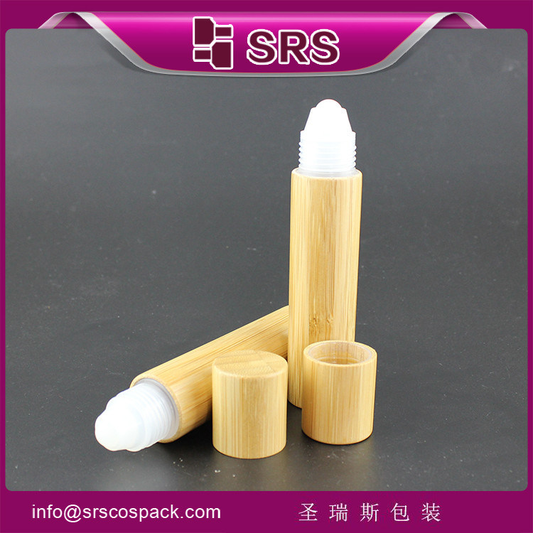 20ml empty bamboo bottle roller ball