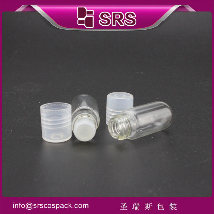 supply high quality 3ml transparent roll on glass bottle