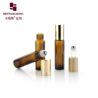 Customizable Glass Roller Ball Bottle for Skincare and Cosmetics with Leak Proof Closure