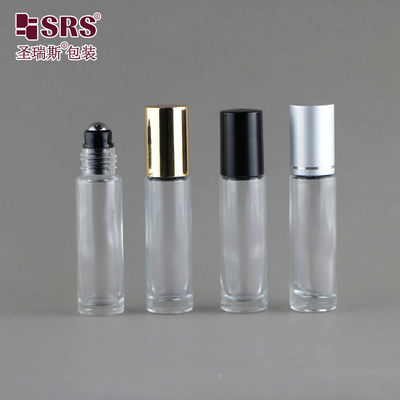 Glass Aluminum Wall Roll On Bottle For Personal Care 10ml Capacity Customizable Color / Logo Anti Acne