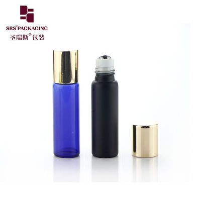 Walled Glass Roller Bottles 5ml Customizable Logo Steel Ball Leak Proof Design