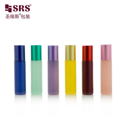 Glass Roll on Bottle with Metal Ball Leak Proof Design Color Customization Available