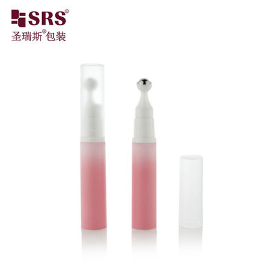 10ML metal ball roll on bottles Pink Roller Bottle with airless pump for eye cream eye gel packing