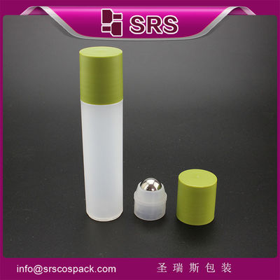 Colorful 30ml Plastic Roll On Bottle with Stainless Steel Roller for Various Uses