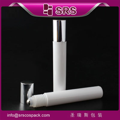 White RPA-15ml Roll On Bottle with Leak Proof Seal for Pharmaceutical and Perfume Application