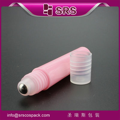 Pink Plastic Roll On Bottle Leak proof Seal Pharmaceutical Grade 7ml Roller Bottle
