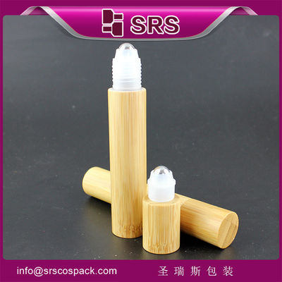 made in chian material bamboo 15mlbamboo roll on bottle
