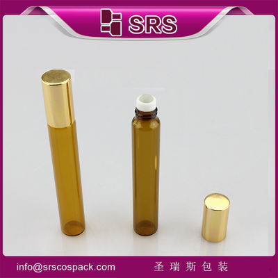 10ml glass empty transparent roller bottle