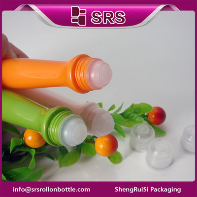 manufacturer empty plastic eye cream bottle with PP ball and PP cap