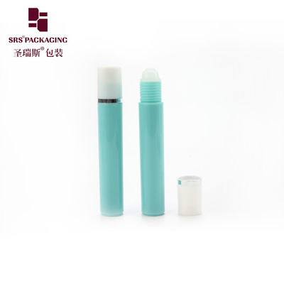 15ml White Plastic Roll On Bottle for Essential Oil Perfume with Screw On Cap Smooth Surface