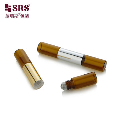 SGB2-5+5ML Dual Side Tube Perfume Oi Glass Roller Bottle With Stainless Steel Ball