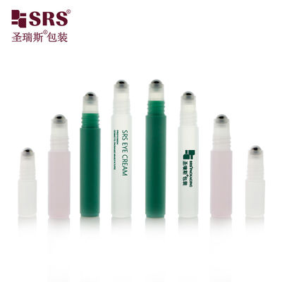 RPPH-8ML Slim Long Shaped Custom Colored Green Red Bottle With Steel Roller Ball With Screw Cap Closure For After Bite