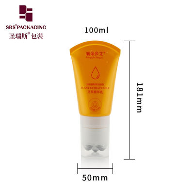 Custom PE Multiple Roller Ball Tube D50mm With Clear Cover Cap Lock System