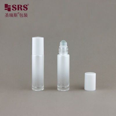 BLPM-10ML Mini Perfume Sample Glass Ball Bottle White Gradient Coating
